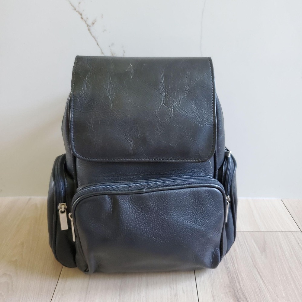 Wilsons Leather Black 13" Backpack Travel Soft Case Womens Bag Colombia